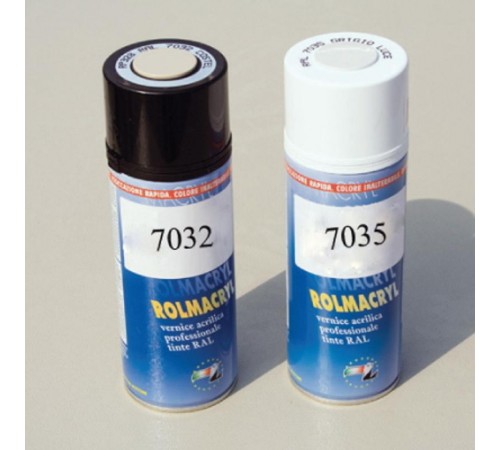 Баллончик распылитель с акриловой краской, RAL 7011  R5A54  DKC