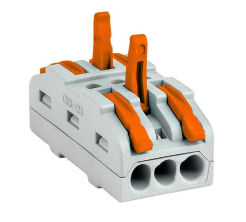 Строительно-монтажная клемма СМК 222-423  plc-smk-423  EKF