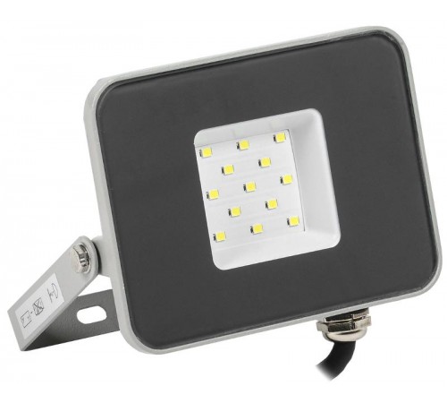 Прожектор светодиодный СДО 07-10 10Вт 6500 IP65 серый  LPDO701-10-K03  IEK