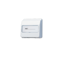 Крышка пружинная для штепсельных розеток с фиксатором и полем для надписи 2329 мм; белая  CD554KLWW  Jung