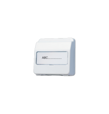 Крышка пружинная для штепсельных розеток с фиксатором и полем для надписи 2329 мм; белая  CD554KLWW  Jung