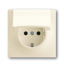 Розетка SCHUKO 16А 250В с крышкой, серия impuls, цвет слоновая кость  2018-0-1488   2CKA002018A1488  ABB