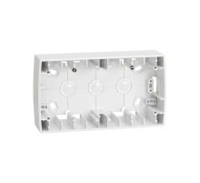 Simon 82 Монтажная коробка для накладного монтажа, 2 поста, 158х89х37мм, S82, S82N, белый  82761-30  Simon