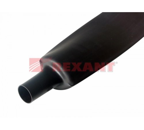 Термоусадочная трубка 80,0/40,0 мм, черная, упаковка 10 шт. по 1 м  25-0080  REXANT