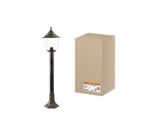 Светильник садово-парковый Прага Эл-11-73-100Б 60 Вт Е27 напольный на стойке h-1.0 м бронза, прозрачный плафон TDM  SQ0330-0538  TDM