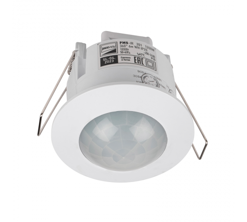 Датчик движения PMS-IR 201 1200Вт 360° 6м WH IP20  .5012950  Jazzway