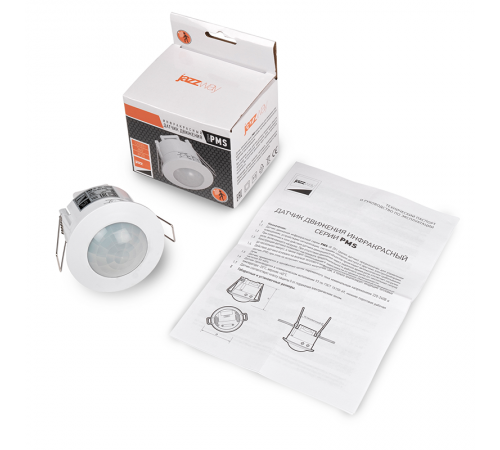 Датчик движения PMS-IR 201 1200Вт 360° 6м WH IP20  .5012950  Jazzway