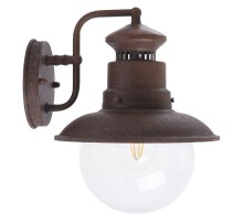 Светильник декоративный уличный PL571 60W 230V E27 268*242*215мм коричневый (на стену вниз)  11625  Feron