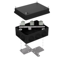 Коробка огнестойкая для о/п 40-0310-FR6.0-6 Е15-Е120 RAL9005 150х110х70 (6 шт/кор) черная  40-0310-9005-FR6.0-6  Промрукав