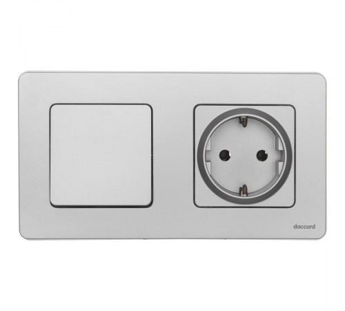 Inspiria Алюминий Выключатель 1-клавишный С/У без рамки  673602  Legrand