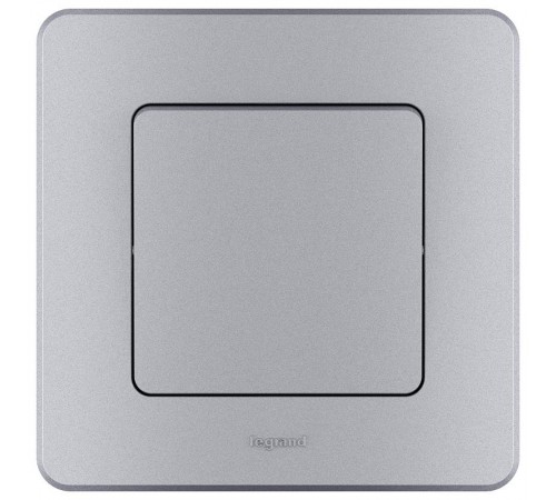 Inspiria Алюминий Выключатель 1-клавишный С/У без рамки  673602  Legrand