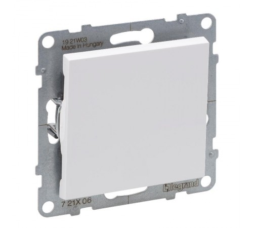 SUNO Переключатель 10АХ 250В. Безвинтовые зажимы. Цвет "Белый"  721106  Legrand