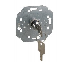 Simon 75 Механизм Кнопочный выключатель системы управления с поворотным механизмом и ключом (вынимается в положении "в  75520-39  Simon