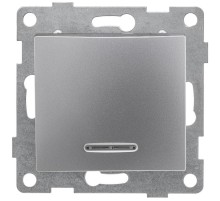 Bravo Выключатель 1кл. (инд), СУ , 10А, 250В, серебро  С10В18-004  GUSI Electric