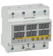 Реле напряжения и тока РНТ-д трехфазное 90мм 63А  IVC41-3-63  IEK