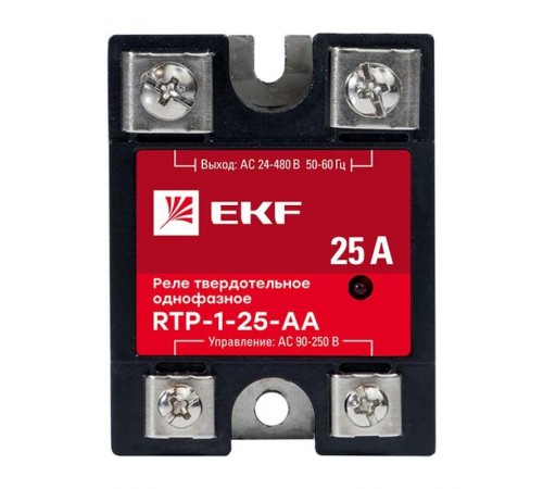 Реле твердотельное однофазное RTP-25-AA EKF PROxima   rtp-1-25-aa   EKF