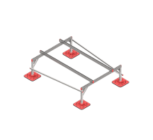 Опорная конструкция для установки оборудования TECHNORAPTOR FOOT 1500х2000 тип 1 HD  KM-TR-F-SSEI-1500-2000-1 HD  КМ - профиль