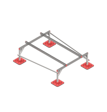 Опорная конструкция для установки оборудования TECHNORAPTOR FOOT 1500х2000 тип 1 HD  KM-TR-F-SSEI-1500-2000-1 HD  КМ - профиль