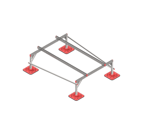 Опорная конструкция для установки оборудования TECHNORAPTOR FOOT 1500х2000 тип 1 HD  KM-TR-F-SSEI-1500-2000-1 HD  КМ - профиль