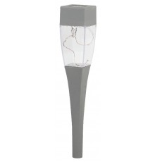 Cветильник садовый декоративный SL-SS38-GLOW-2 на солнечной батарее, сталь, пластик, серый, 38 см  Б0032578  ЭРА