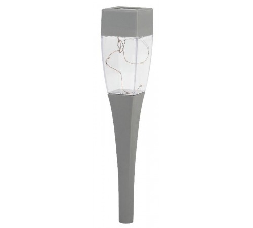 Cветильник садовый декоративный SL-SS38-GLOW-2 на солнечной батарее, сталь, пластик, серый, 38 см  Б0032578  ЭРА