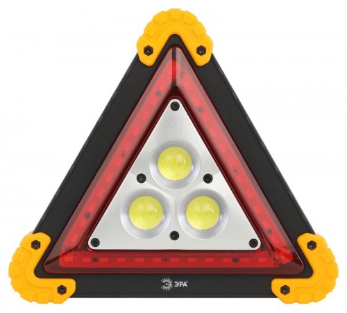 Фонарь автомобильный AA-801 аккумуляторный, светодиодный, аварийный знак [15 Вт, COB+LED, power bank]  Б0052742  ЭРА