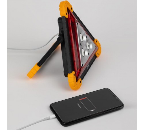 Фонарь автомобильный AA-801 аккумуляторный, светодиодный, аварийный знак [15 Вт, COB+LED, power bank]  Б0052742  ЭРА