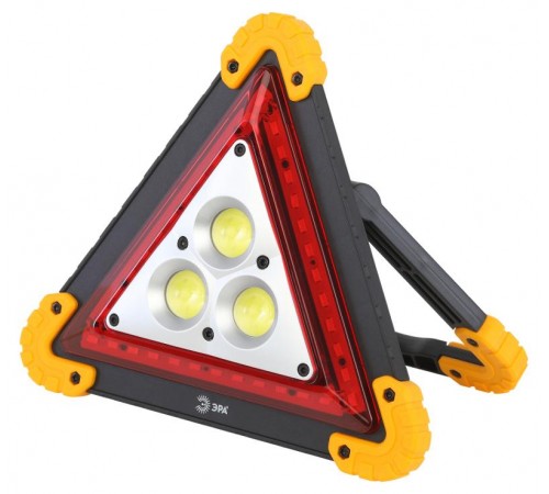 Фонарь автомобильный AA-801 аккумуляторный, светодиодный, аварийный знак [15 Вт, COB+LED, power bank]  Б0052742  ЭРА