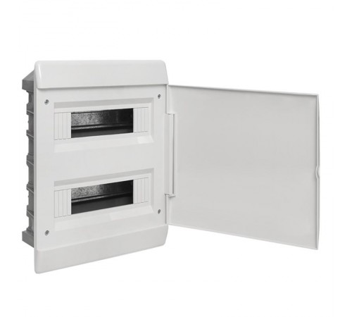 Щит распределительный встраиваемый ЩРВ-П-24 "SlimBox" белая дверца IP41 PROxima  sb-v-24w  EKF