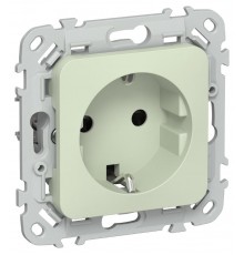 FLITE Розетка с заземлением со шторками 16А РСш11-0-ФлП панг  FI-R14-16-K92  IEK