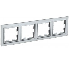 BRITE Рамка 4-ая РУ-4-БрА алюминий  BR-M42-K47  IEK