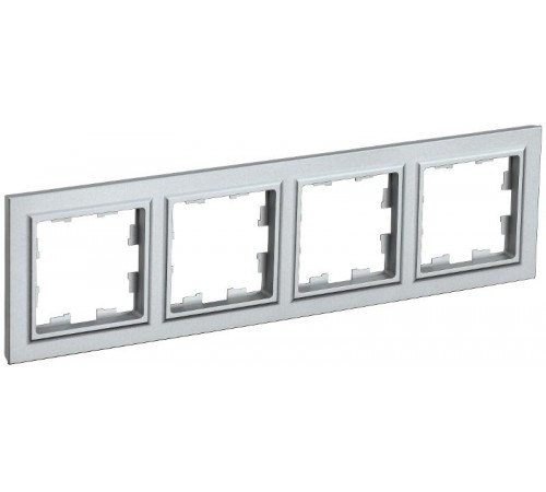 BRITE Рамка 4-ая РУ-4-БрА алюминий  BR-M42-K47  IEK