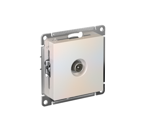 AtlasDesign Жемчуг Розетка TV проходная 4DB, механизм  ATN000492  SE