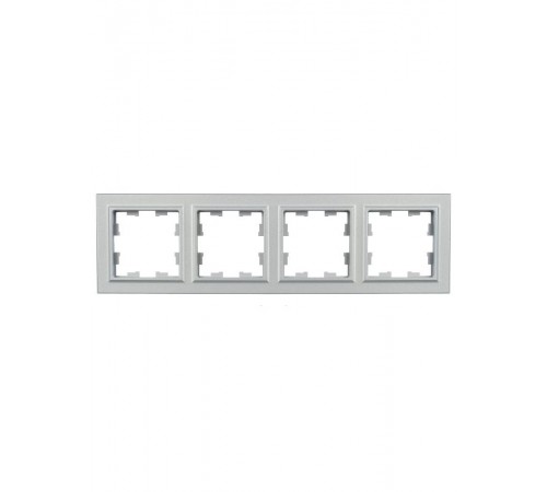 BRITE Рамка 4-ая РУ-4-БрА алюминий  BR-M42-K47  IEK