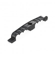 Держатель труб для прямого монтажа двусторонний на 8 мест в гофроящике чёрный d16 (150шт/кор) Промрукав  PR13.03292  Промрукав