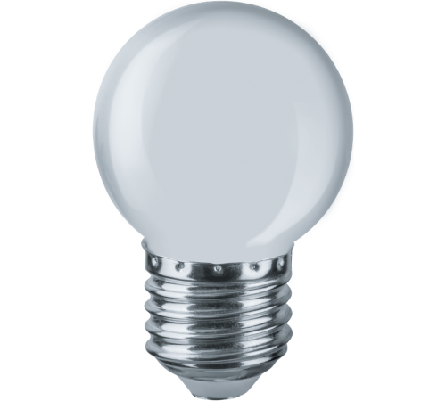 Лампа светодиодная для белт лайта 1Вт Е27 230В белый NLL-G45-1-230-W-E27 шарик матовый  61243  Navigator