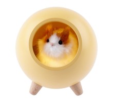 Светильник-ночник светодиодный настольный NLED-468-1W-Y "Хомяк в домике", желтый   Б0052815  ЭРА