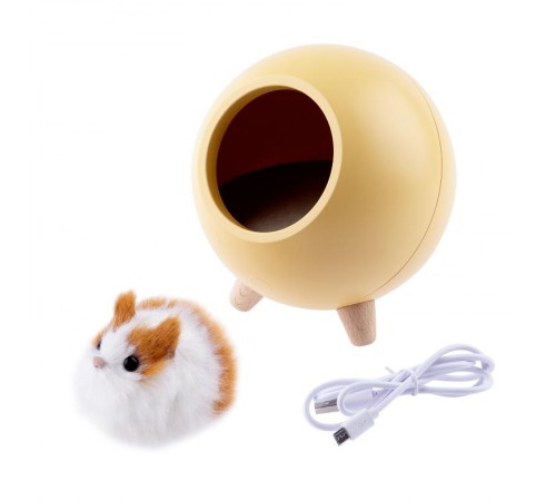 Светильник-ночник светодиодный настольный NLED-468-1W-Y "Хомяк в домике", желтый   Б0052815  ЭРА