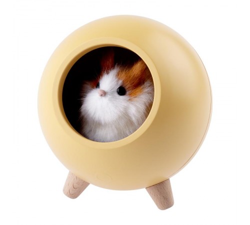 Светильник-ночник светодиодный настольный NLED-468-1W-Y "Хомяк в домике", желтый   Б0052815  ЭРА