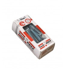 Болт DIN933 с шестигранной головкой оцинк. М20х80 (5 шт) - коробка с ок. Tech-Kr ( 1,235 кг)  126544  Tech-KREP