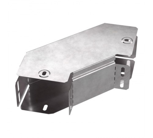 Угол горизонтальный 90 градусов с крышкой Стандарт 100х80  PR16.0412  Промрукав