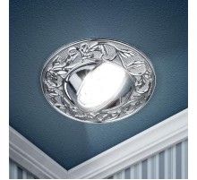 Светильник точечный встраиваемый под лампу KL11A 50Вт MR16 хром литой  C0043686  ЭРА