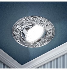 Светильник точечный встраиваемый под лампу KL11A 50Вт MR16 хром литой  C0043686  ЭРА