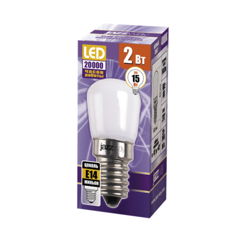 Лампа светодиодная LED 2Вт E14 220В 4000К PLED- T22/50 FROSTED трубчатая  5001985  Jazzway