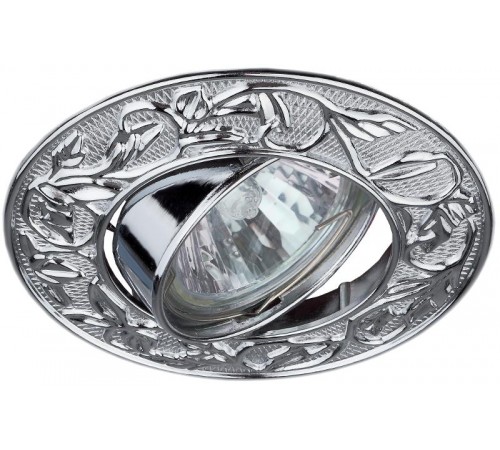 Светильник точечный встраиваемый под лампу KL11A 50Вт MR16 хром литой  C0043686  ЭРА