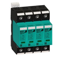 Ограничитель импульсных перенапряжений (УЗИП) OptiDin OM-I-4-280/12,5/RS  114263  КЭАЗ