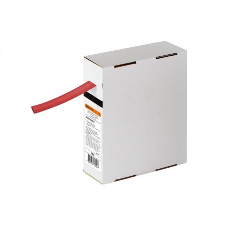 Термоусаживаемая трубка ТУТнг 10/5 красная в коробке (10 м/упак)   SQ0518-0423  TDM