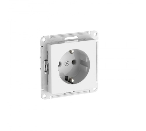AtlasDesign Белый Розетка с заземлением, 16А, механизм, быстрозажимные клеммы  ATN000143S  SE