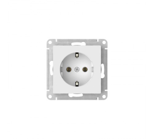 AtlasDesign Белый Розетка с заземлением, 16А, механизм, быстрозажимные клеммы  ATN000143S  SE