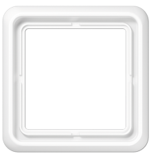 Рамка для вертикальной и горизонтальной установки ударопрочная, однократная; белая  CD581WUWW  Jung